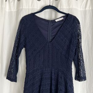 LUSH (Nordstrom) - Navy lace - Junior’s Large Dress - good condition